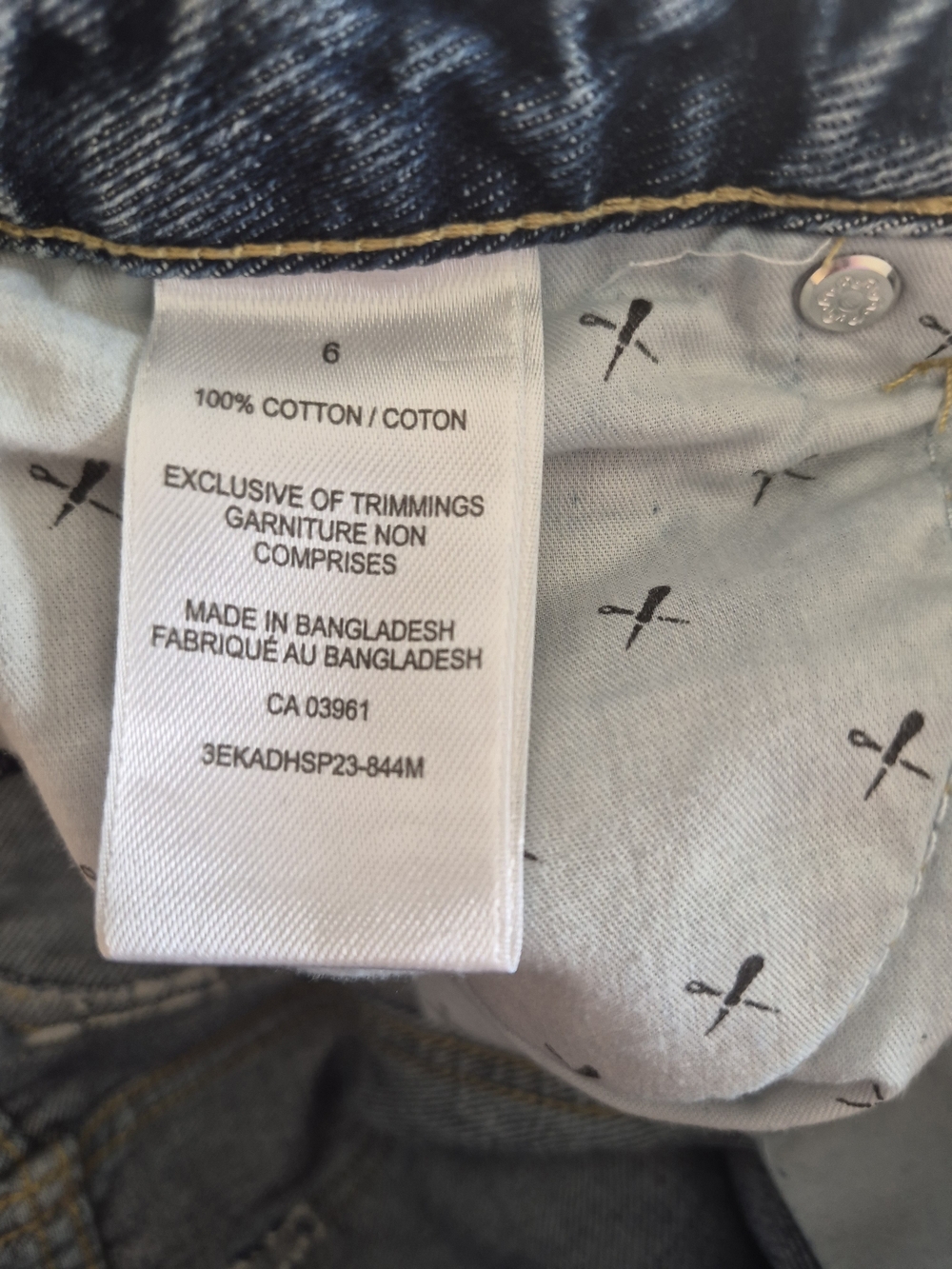 Denver Hayes High Rise Straight Crop Denim Jeans Blue 6 Classic Casual 80's Y2K - Picture 11 of 11